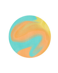 circle stain watercolor art