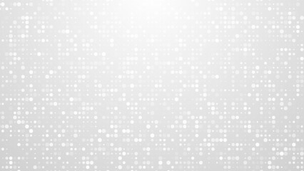 Dot white gray pattern gradient texture background. Abstract  technology big data digital background. 3d rendering.