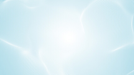 Abstract dot white blue wave pattern gradient  texture technology background.