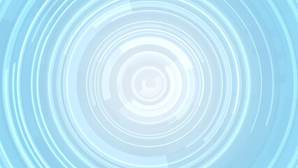 Abstract circle white blue future technology background.