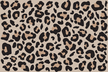 Seamless background with a leopard skin pattern