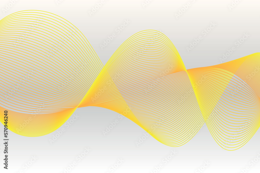 Poster abstract gold gradient wave on black and white gradient background suitable for landing page and des