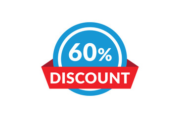 60% of discount, Discount price, Special offer discount.