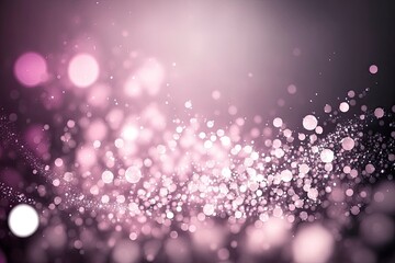 Bokeh pink. Defocused abstract pink lights background, bokeh lights, concept. Light pink texture. Pink and silver glow particle abstract background. Generative AI.