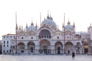 Fototapeta na wymiar Beautiful view of St. Mark's Cathedral in Venice, Italy