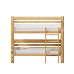3D wooden bunk bed