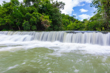 Beautiful waterfall  in Khammouane province, Loas. (tad Kai waterfall)