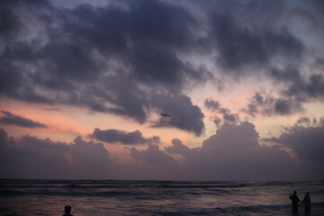 Fototapeta premium sunset on the beach