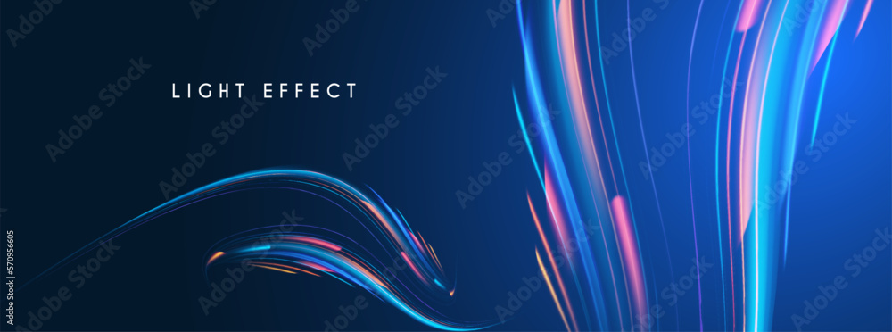 Canvas Prints motion striped light effect with fluid color. abstract shining wave background. magic screen design