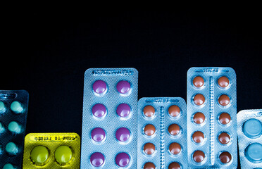 Blisters with pills