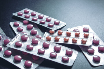 Blisters with pills