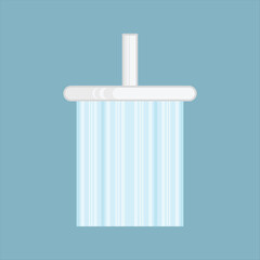 Shower Bathroom Simple Color Icon