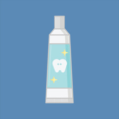 Toothpaste Tube Bathroom Simple Color Icon
