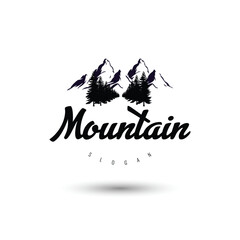 Mountain Logo, Mountain Logo Images, Set of wilderness and nature exploration