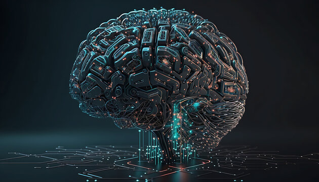 Artificial Intelligence. Ai generated.