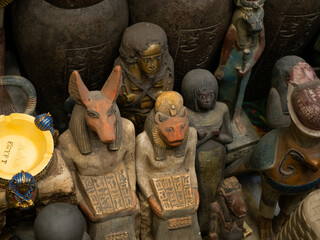 Figuras, souvenirs, regalos de egipto, piezas de mercadillo