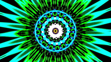 Green nucleus energy vibrant background