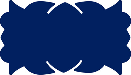 Decor Style Silhouettes Frames Designs, Isolated random shapes