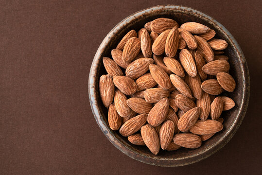Roasted Salted Almonds in a Bowl