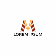 ABSTRACT ILLUSTRATION MONOGRAM LETTER MV LOGO ICON DESIGN TEMPLATE VECTOR FOR YOUR BUSINESS