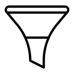 Fototapeta na wymiar funnel line icon