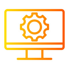 computer settings gradient icon