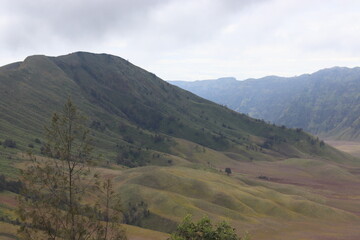 Obraz premium View of Telletubbis Hill on Mount Bromo