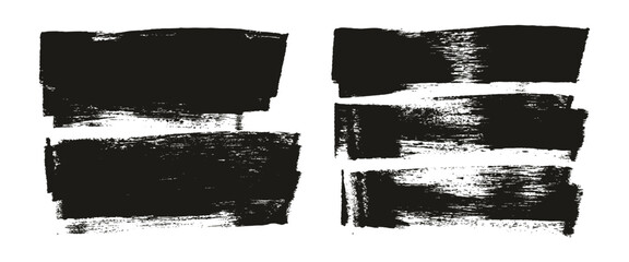 Flat Sponge Thick Artist Brush Long Background Mix High Detail Abstract Vector Background Mix Set 