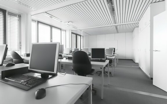 pc space in black and white
