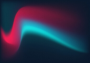 Abstract colorful retro gradient background with grain texture