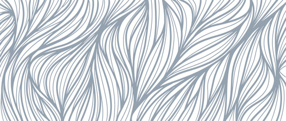 Line art wavy line pattern vector background