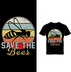 SAVE THE BEES T-SHIRT DESIGN