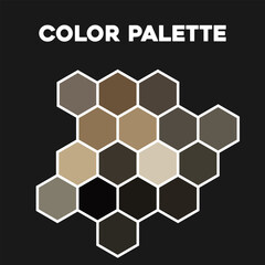 Stylish palette of color combinations 2023. Vector illustration