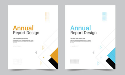 Cover design for annual report and business catalog, magazine, flyer or booklet. Brochure template layout. A4 cover vector EPS-10