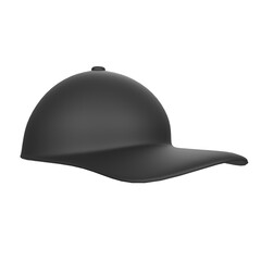Black Cap isolated on transparent background