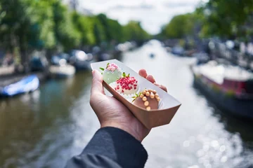 Photo sur Plexiglas Amsterdam  Delicious take away bowl of healthy breakfast at amsterdam