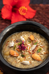 Gur Ki Kheer Also Called Jaggery Rice Pudding, Nolen Gurer Payesh, Rasiyav, Gud Wali Chawal Ki Khir, Rasiya, Ras Bakheer, Rasiyaw, Payasam Made Of Basmati Rice, Milk, Sugar, Jaggery, Gulab JalIn, Ghee