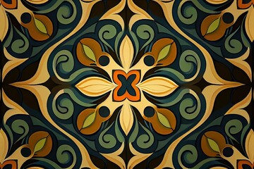 Vibrant and colorful patterns, geometric shapes, 3D