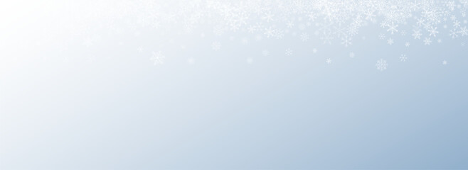 Gray Snowflake Vector Gray Background. Xmas