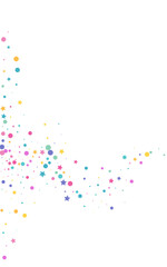 Celebrate Confetti Decoration Vector White