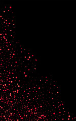 Pink Round Modern Vector Black Background. Bright