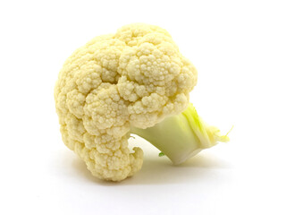 Cauliflower on white isolated background with shadow
