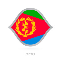 Eritrea national team flag in style for international basketball competitions.