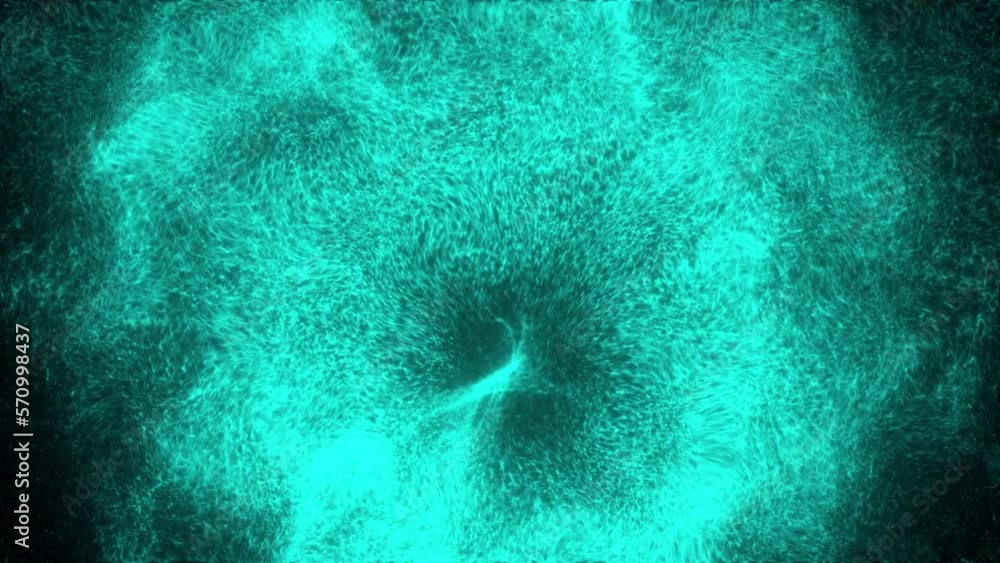 Poster energy fluid particles. computer generated 3d render
