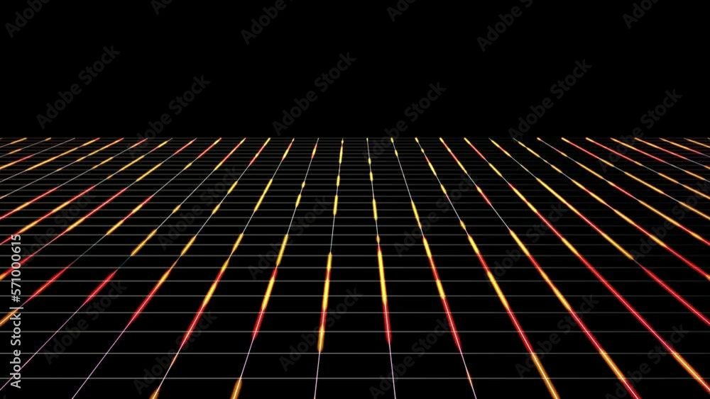 Poster abstract technology grid background loop animation of an abstract minimal cyberspace grid background
