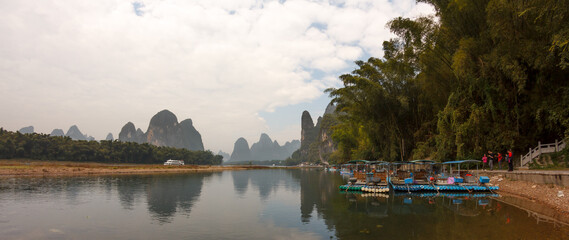 Karst landscape of Xingping, Guilin in China