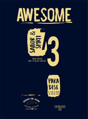 Fototapeta premium fashion type and slogan for print