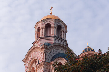 Obraz premium Riga, Lettonia. Cattedrale della Natività di Cristo. Rīgas Kristus Piedzimšanas pareizticīgo katedrāle.