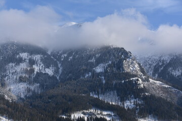 Tatry Wysokie, góry, zima, TANAP, góra, śnieg, krajobraz, niebo, narciarski, lodu, panorama,...