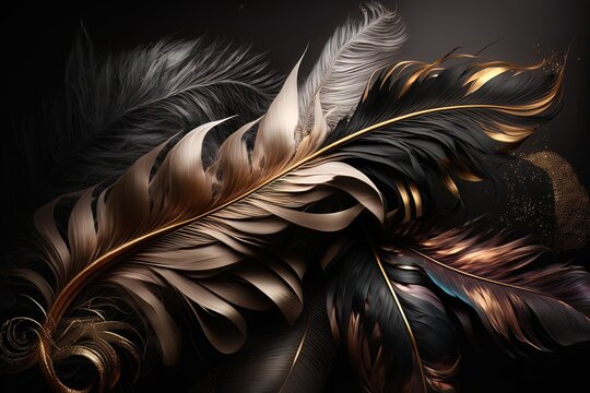 38,975 Black Gold Feather Royalty-Free Images, Stock Photos & Pictures